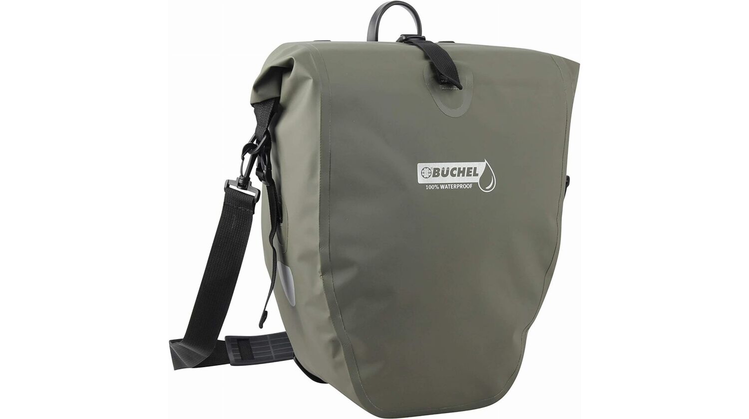 Büchel Gepäckträgertasche 100 % Wasserdicht inkl. Halterungssystem waldgrün 25,4 L