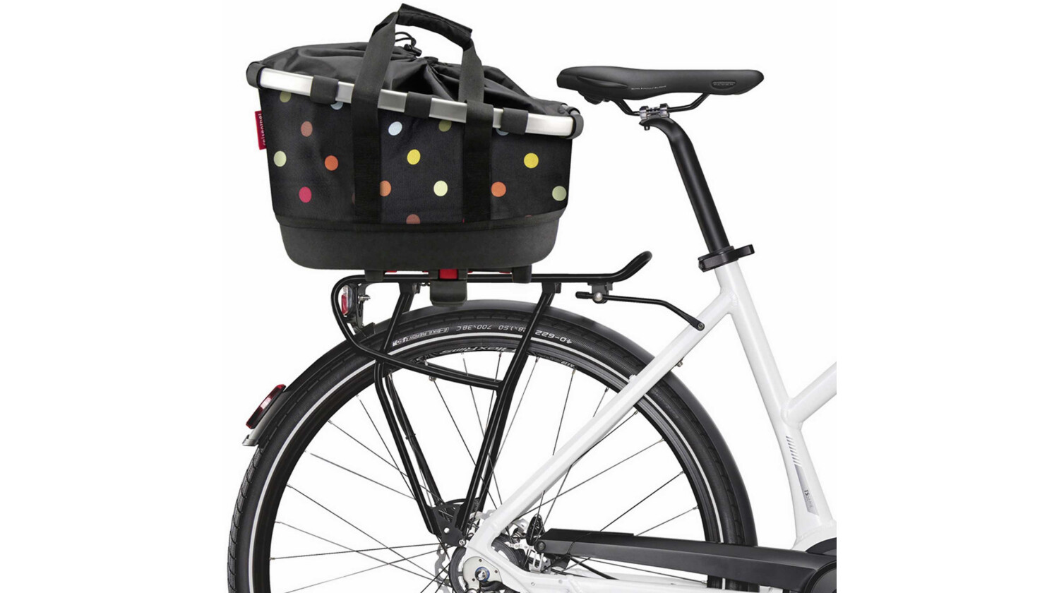Klickfix Bikebasket GT Gepäckträgertasche mit Uniklip 2 Dots