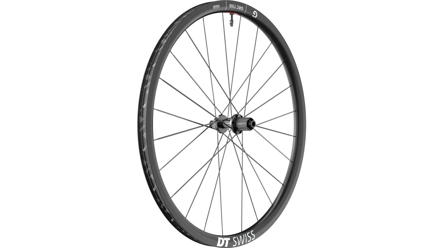 DT Swiss GRC 1100 Dicut 30 Hinterrad 28", Carbon, Center Lock, Felgenhöhe 30 mm, Freilaufkörper Shimano Road 11-fach für Steckachse 12/142 mm TA, Ratchet EXP