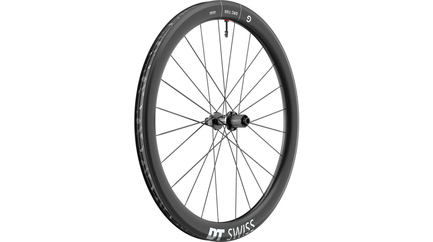 DT Swiss GRC 1100 Dicut 50 Hinterrad 28", Carbon, Center Lock, Felgenhöhe 50 mm, Freilaufkörper Shimano Road 11-fach für Steckachse 12/142 mm TA, Ratchet EXP