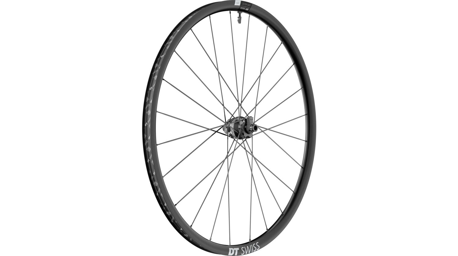 DT Swiss GR 1600 Spline 25 Vorderrad 28", Center Lock, Felgenhöhe 25 mm, Aluminium Felge, Dynamo Nabe für Steckachse 12/100 mm TA