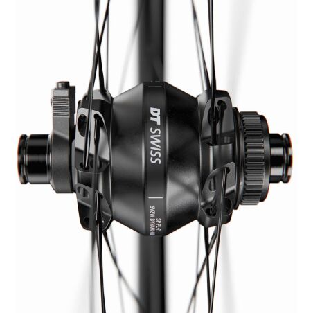 DT Swiss GR 1600 Spline 25 Vorderrad 28&quot;, Center Lock, Felgenh&ouml;he 25 mm, Aluminium Felge, Dynamo Nabe f&uuml;r Steckachse 12/100 mm TA