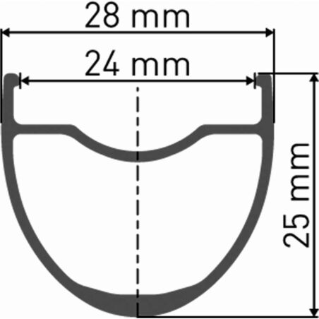 DT Swiss G 1800 Spline 25 Vorderrad 28", Center Lock, Felgenh&ouml;he 25 mm, Aluminium Felge, Dynamo Nabe f&uuml;r Steckachse 12/100 mm TA