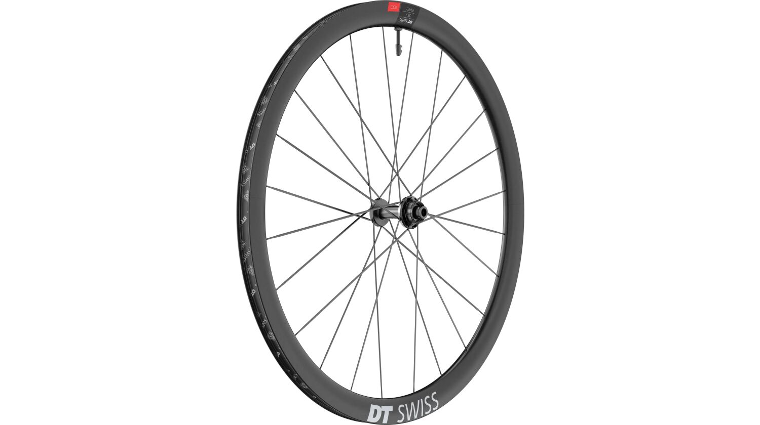 DT Swiss ARC 1100 Dicut, Vorderrad 28", Carbon, Center Lock, Felgenhöhe 38 mm für Steckachse 12/100 mm TA