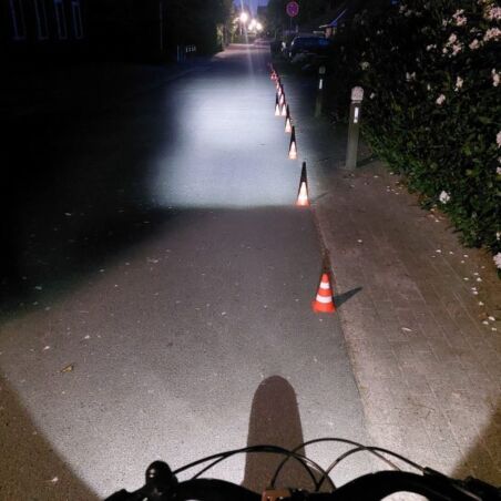 Lunivo DIA F100 D ynamo Scheinwerfer 100 Lux schwarz