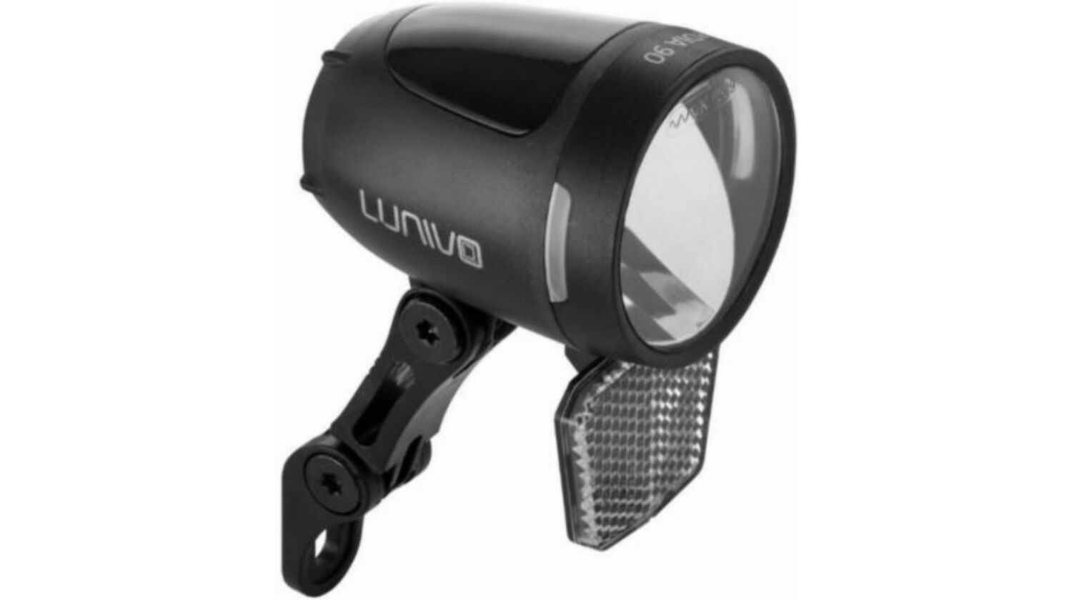 Lunivo DIA F90 D Daylight Dynamo Scheinwerfer 90 Lux mit Tagfahrlicht schwarz