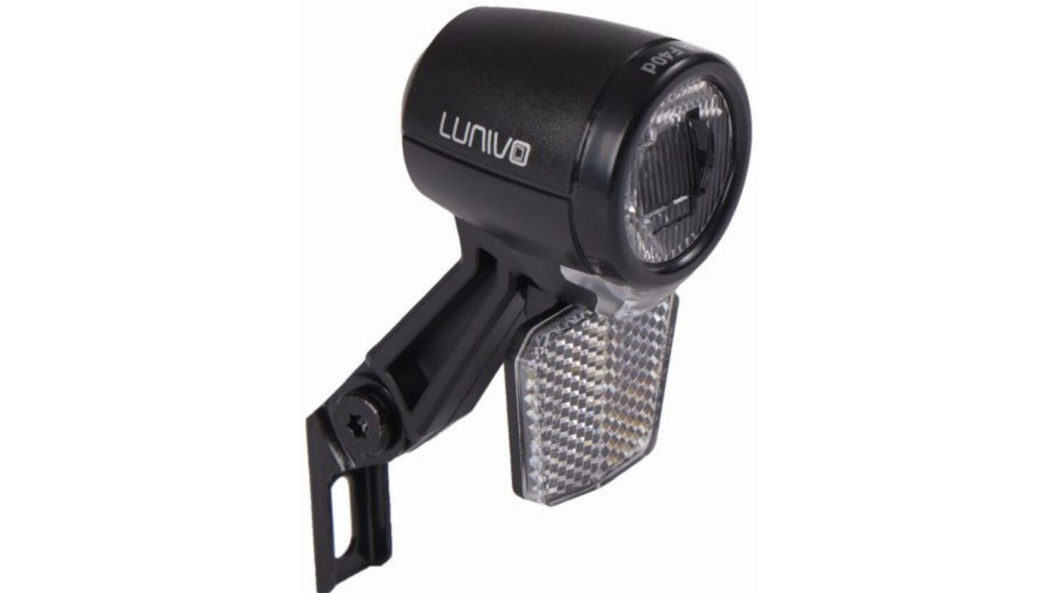 Lunivo DIA F40 D Daylight Dynamo Scheinwerfer 40 Lux mit Tagfahrlicht schwarz