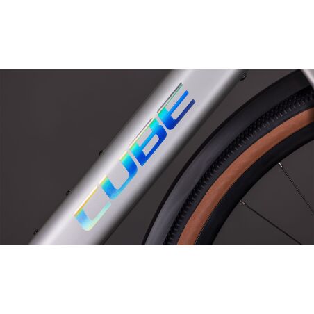 Cube Nulane Hybrid C:62 Race 400X Wh FE E-Bike Diamant 28&quot; sleekgrey&acute;n&acute;prism