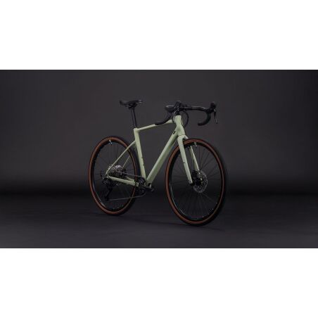 Cube Nuroad Pro Gravelbike Diamant pea&acute;n&acute;grey