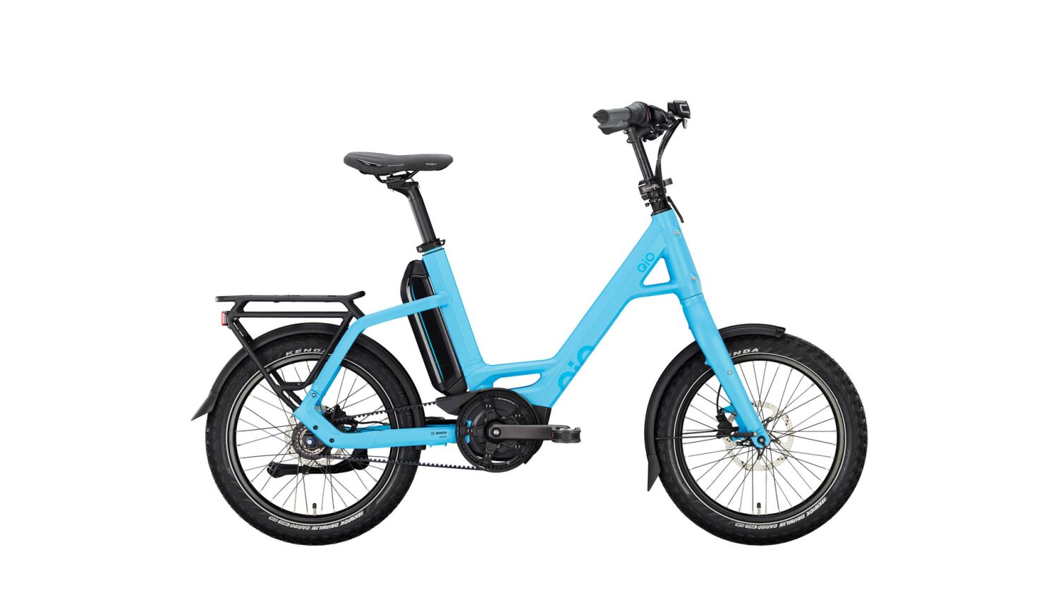 QiO EINS AP-8R Rücktrittnabe 545 Wh E-Kompaktrad 20" ice blue matt 47 cm