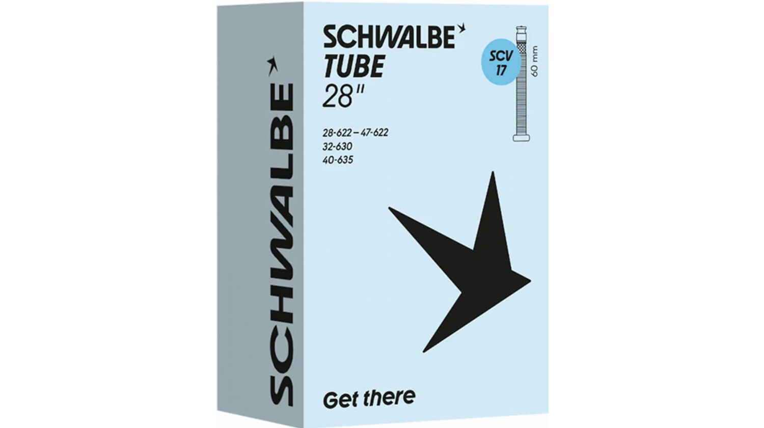 Schwalbe Nr. 17 SCV-Schlauch Clik Valve 28" 28/47-622/635