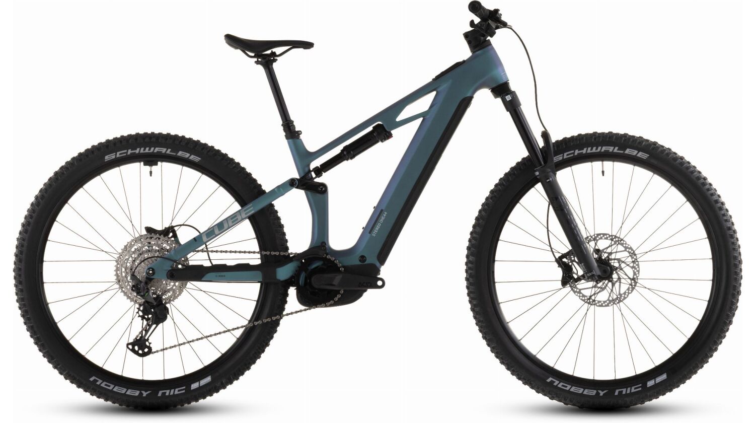 Cube Stereo Hybrid ONE44 HPC Race 800 Wh E-Bike Fully smaragdgrey´n´prism