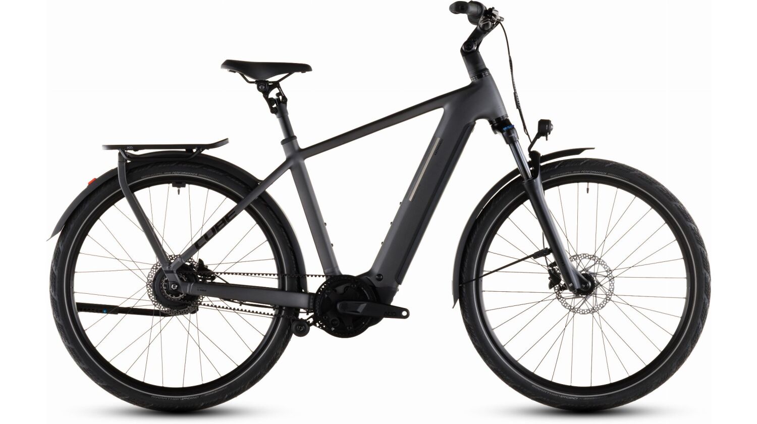 Cube Kathmandu Hybrid Comfort Pro 800 Wh E-Bike Diamant 28" slabgrey´n´black