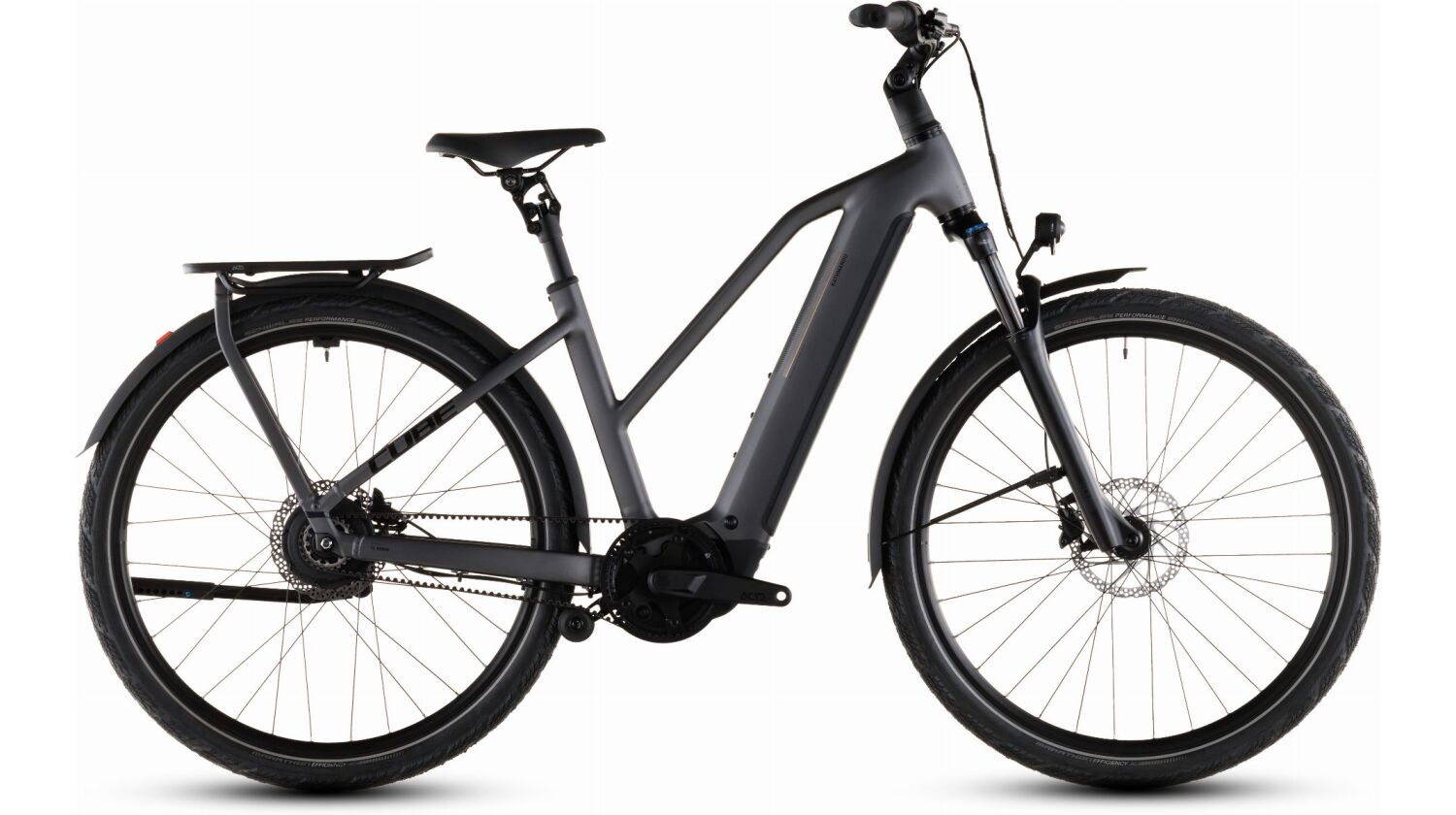 Cube Kathmandu Hybrid Comfort Pro 800 Wh E-Bike Trapeze 28" slabgrey´n´black