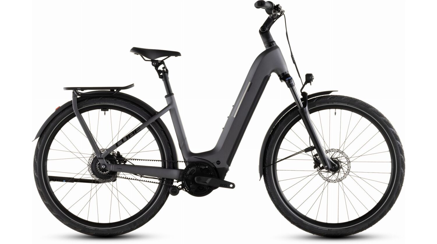 Cube Kathmandu Hybrid Comfort Pro 800 Wh E-Bike Easy Entry 28" slabgrey´n´black