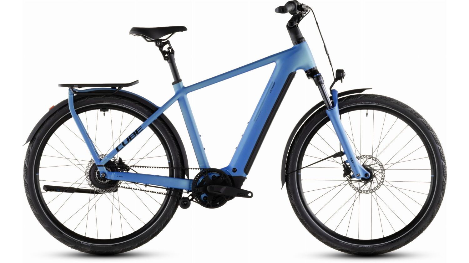 Cube Kathmandu Hybrid Comfort Pro 800 Wh E-Bike Diamant 28" azure´n´black