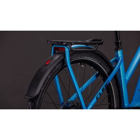 Cube Kathmandu Hybrid Comfort Pro 800 Wh E-Bike Trapeze 28" azure&acute;n&acute;black