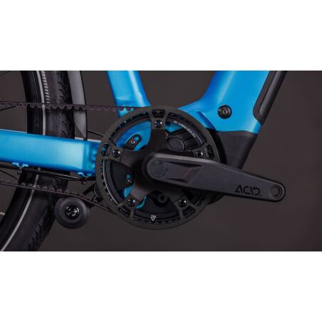 Cube Kathmandu Hybrid Comfort Pro 800 Wh E-Bike Trapeze 28" azure&acute;n&acute;black