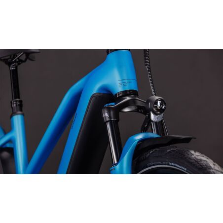 Cube Kathmandu Hybrid Comfort Pro 800 Wh E-Bike Trapeze 28" azure&acute;n&acute;black