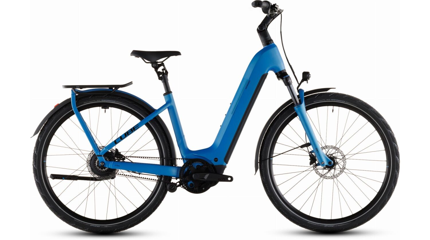 Cube Kathmandu Hybrid Comfort Pro 800 Wh E-Bike Easy Entry 28" azure´n´black