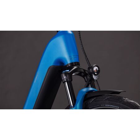 Cube Kathmandu Hybrid Comfort Pro 800 Wh E-Bike Easy Entry 28&quot; azure&acute;n&acute;black
