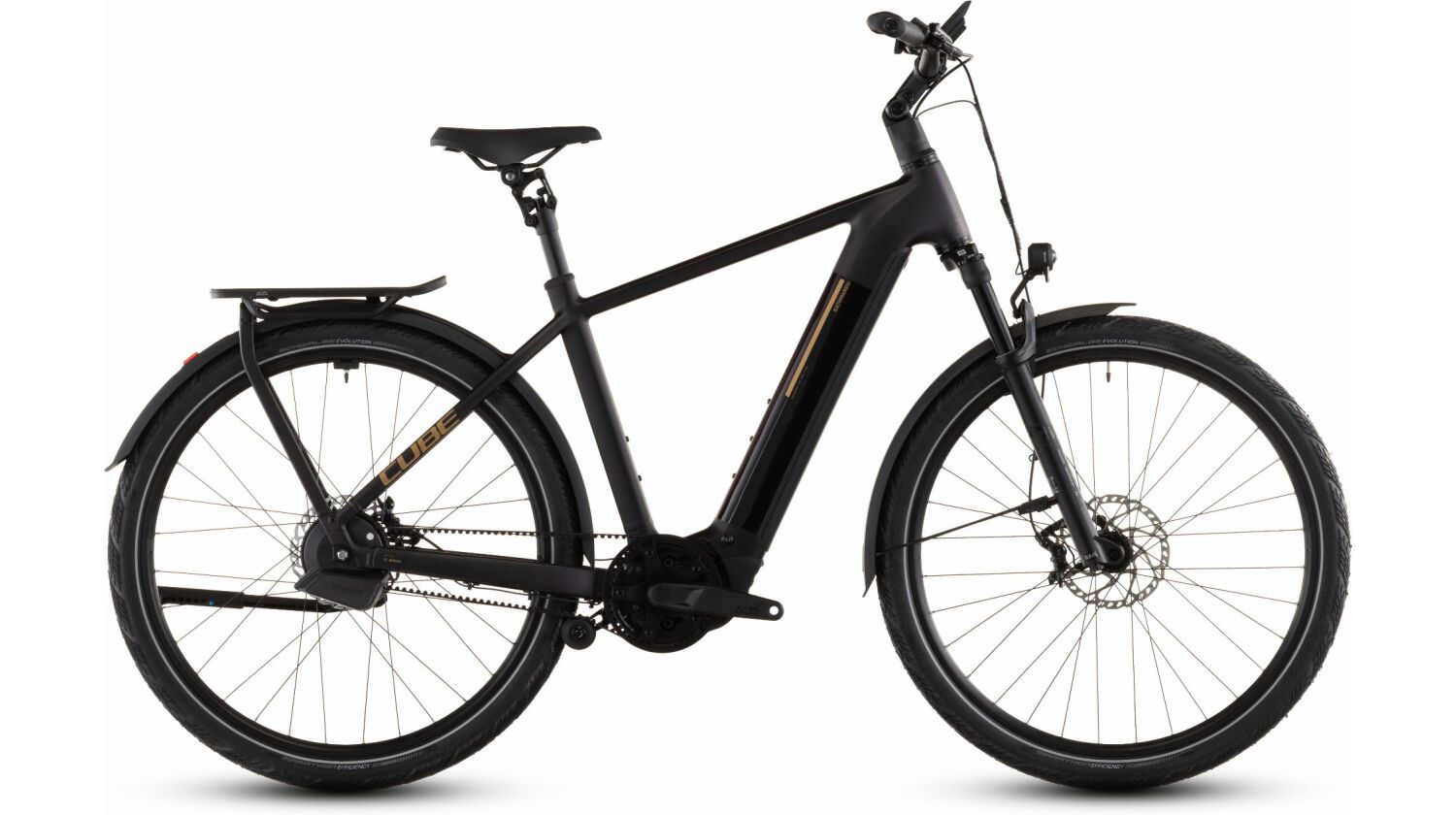 Cube Kathmandu Hybrid Comfort SLX 800 Wh E-Bike Diamant 28" solareclipse´n´gold