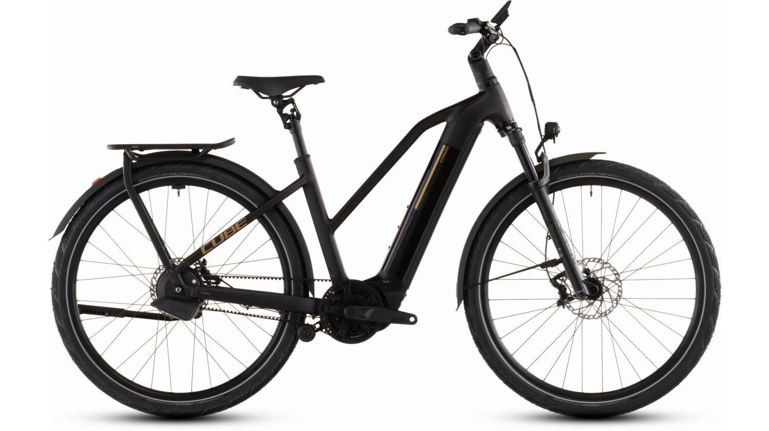 Cube Kathmandu Hybrid Comfort SLX 800 Wh E-Bike Trapeze 28" solareclipse´n´gold