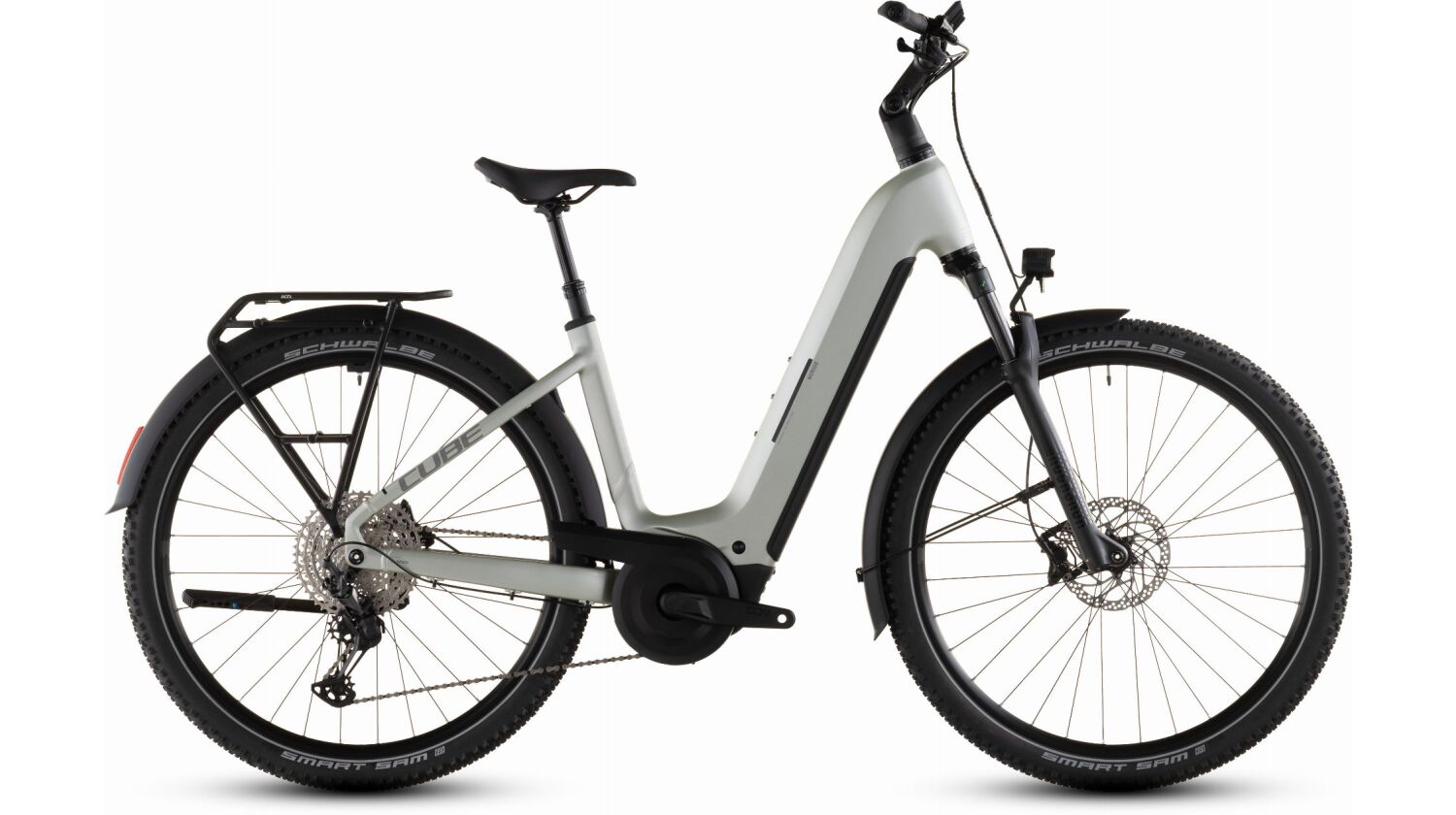 Cube Nuride Hybrid EXC 800 Wh E-Bike Easy Entry 28" lemongrass´n´reflex