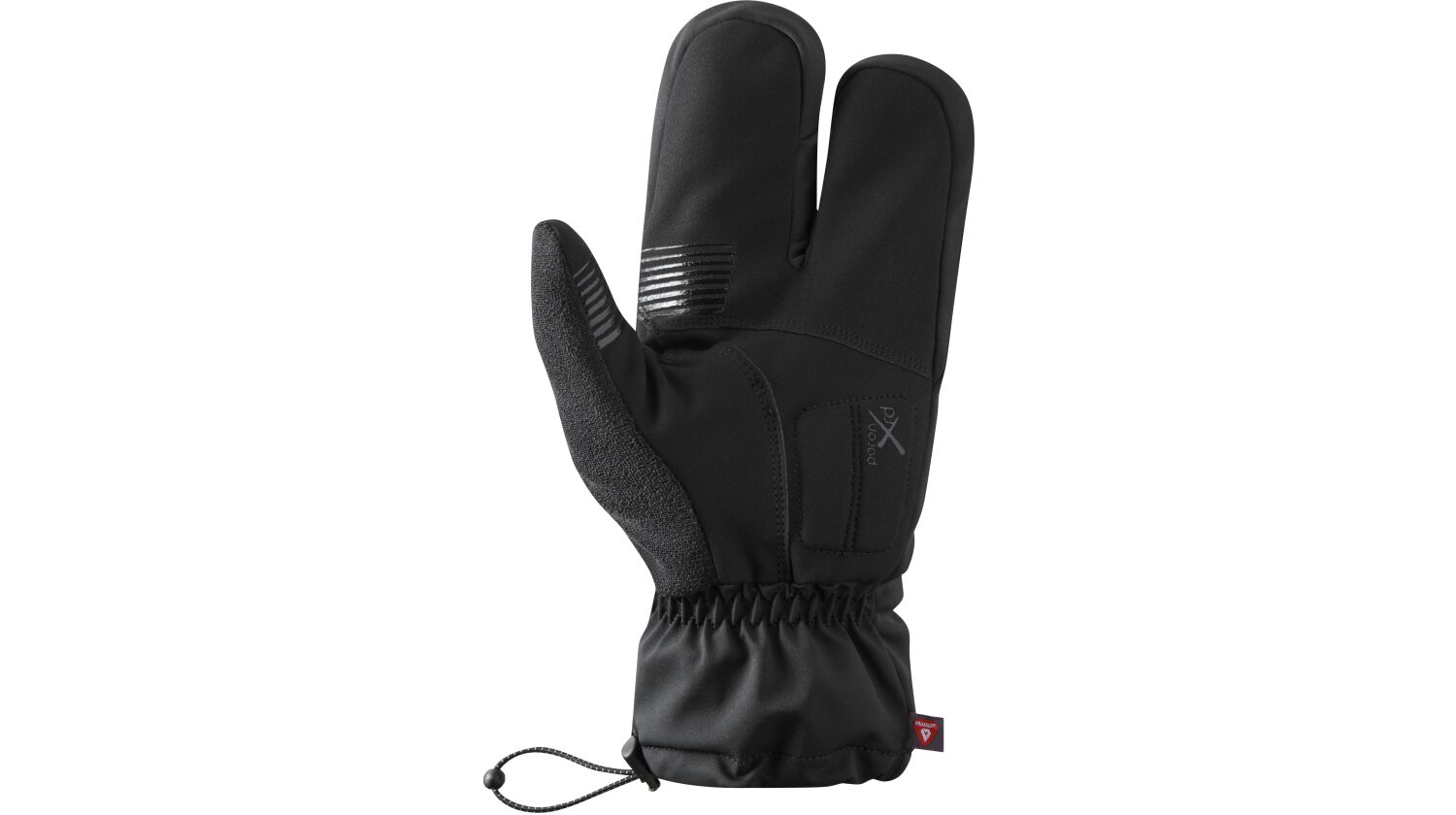 Shimano Windstopper Primaloft®2x2 Lobster windabweisende und wärmeisolierende Handschuhe lang black