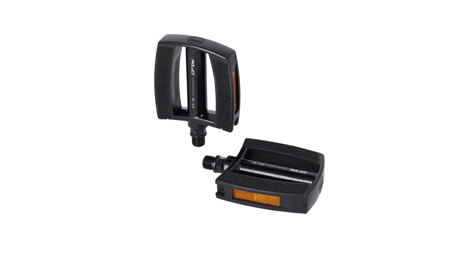 XLC City/Comfort Pedal PD-C75, Aluminium, Sandblock, schwarz/schwarz