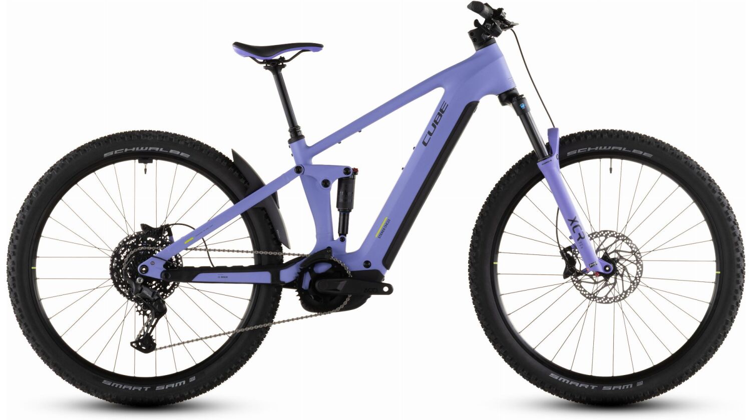 Cube Stereo Hybrid One22 Pro 600 Wh E-Bike Fully lucidlilac´n´lime