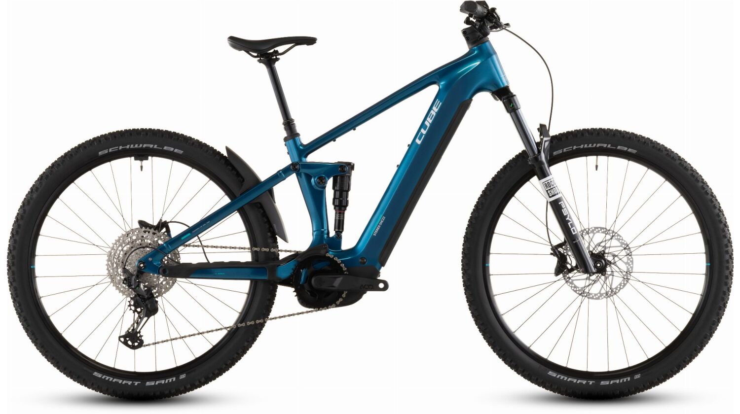 Cube Stereo Hybrid One22 Race 800 Wh E-Bike Fully electricblue´n´white