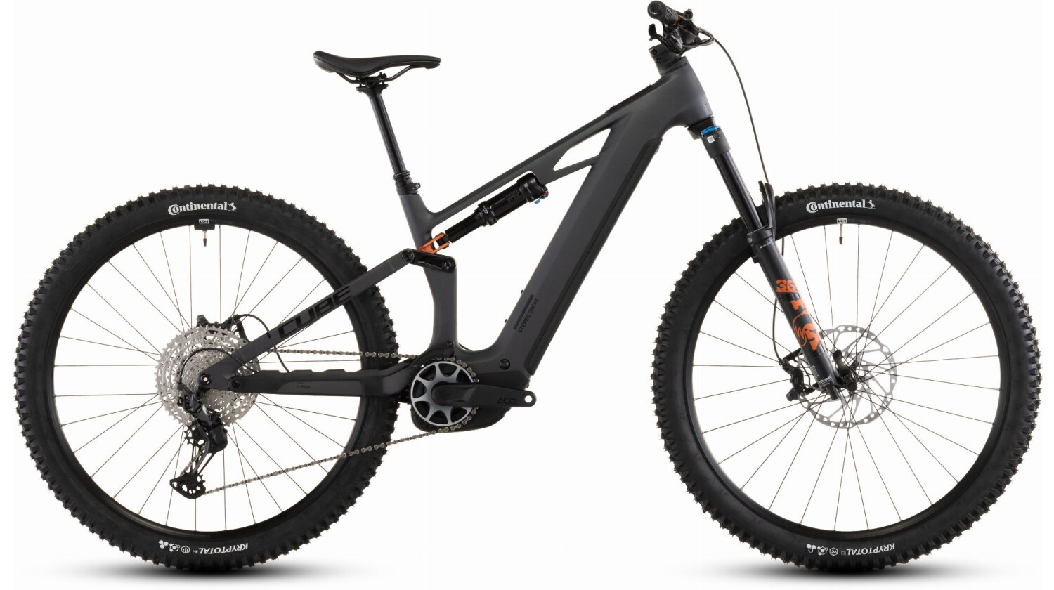 Cube Stereo Hybrid One44 HPC SLX 800 Wh E-Bike Fully slabgrey´n´orange