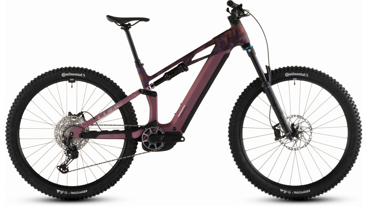 Cube Stereo Hybrid One44 HPC SLX 800 Wh E-Bike Fully shiftblush´n´art