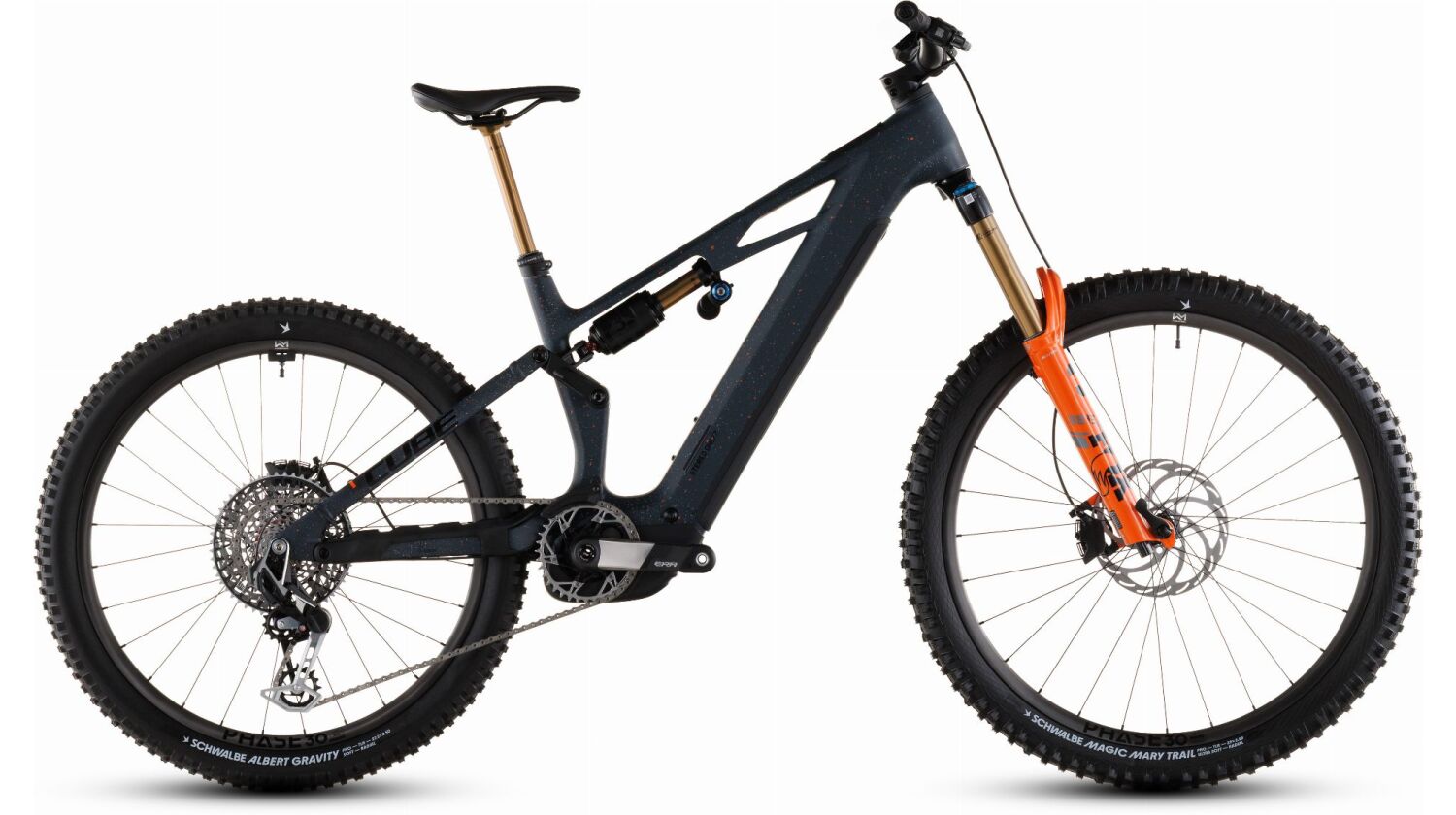 Cube Stereo Hybrid One77 HPC SLT 800 Wh E-Bike Fully 29"/27,5" galaxy´n´orange