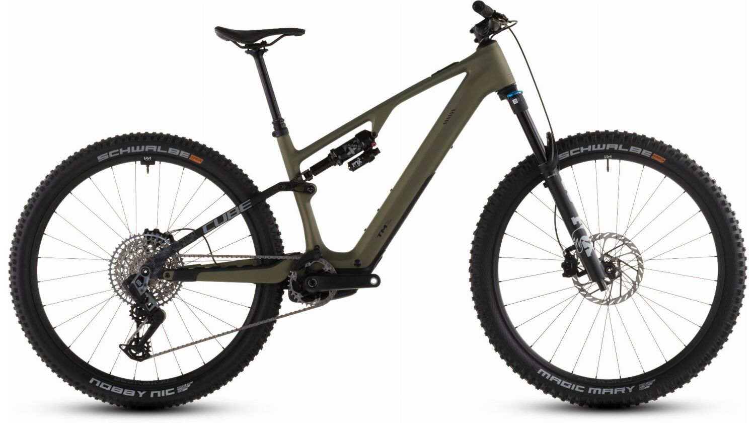 Cube AMS Hybrid One44 C:68X TM 400 Wh X E-Bike Fully 29" reedgreen´n´matrix
