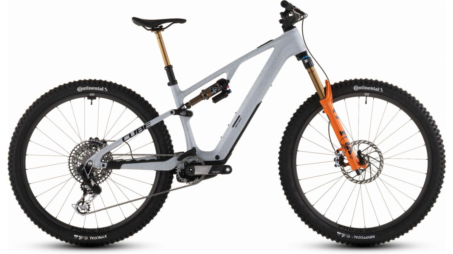 Cube AMS Hybrid One44 C:68X Super TM 400 Wh X E-Bike Fully 29" foggrey´n´fibre