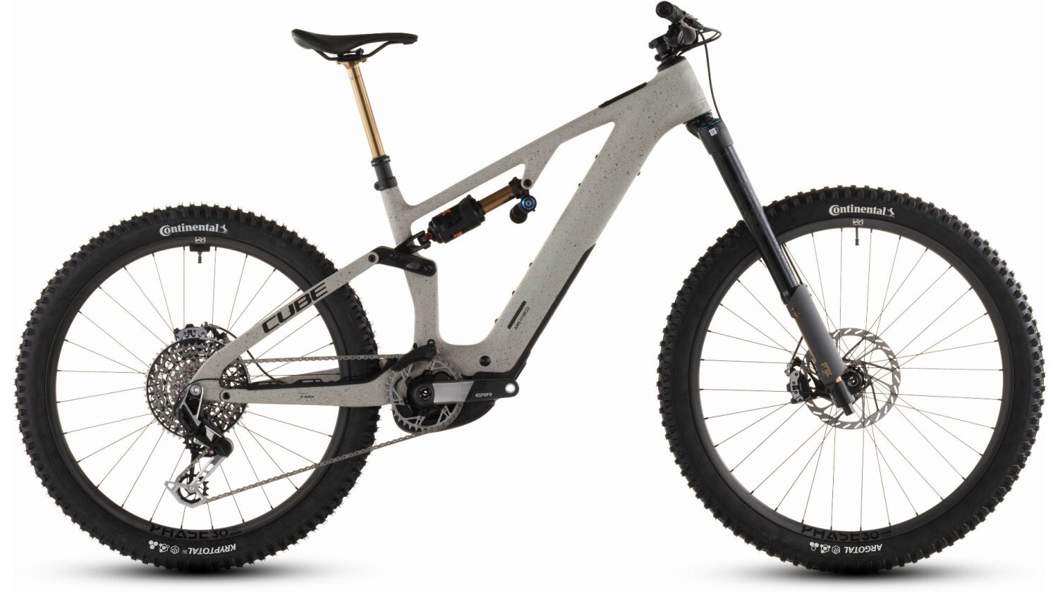 Cube AMS Hybrid 177 C:62 Super TM 600 Wh X E-Bike Fully 29" reedbeigegrit´n´orange