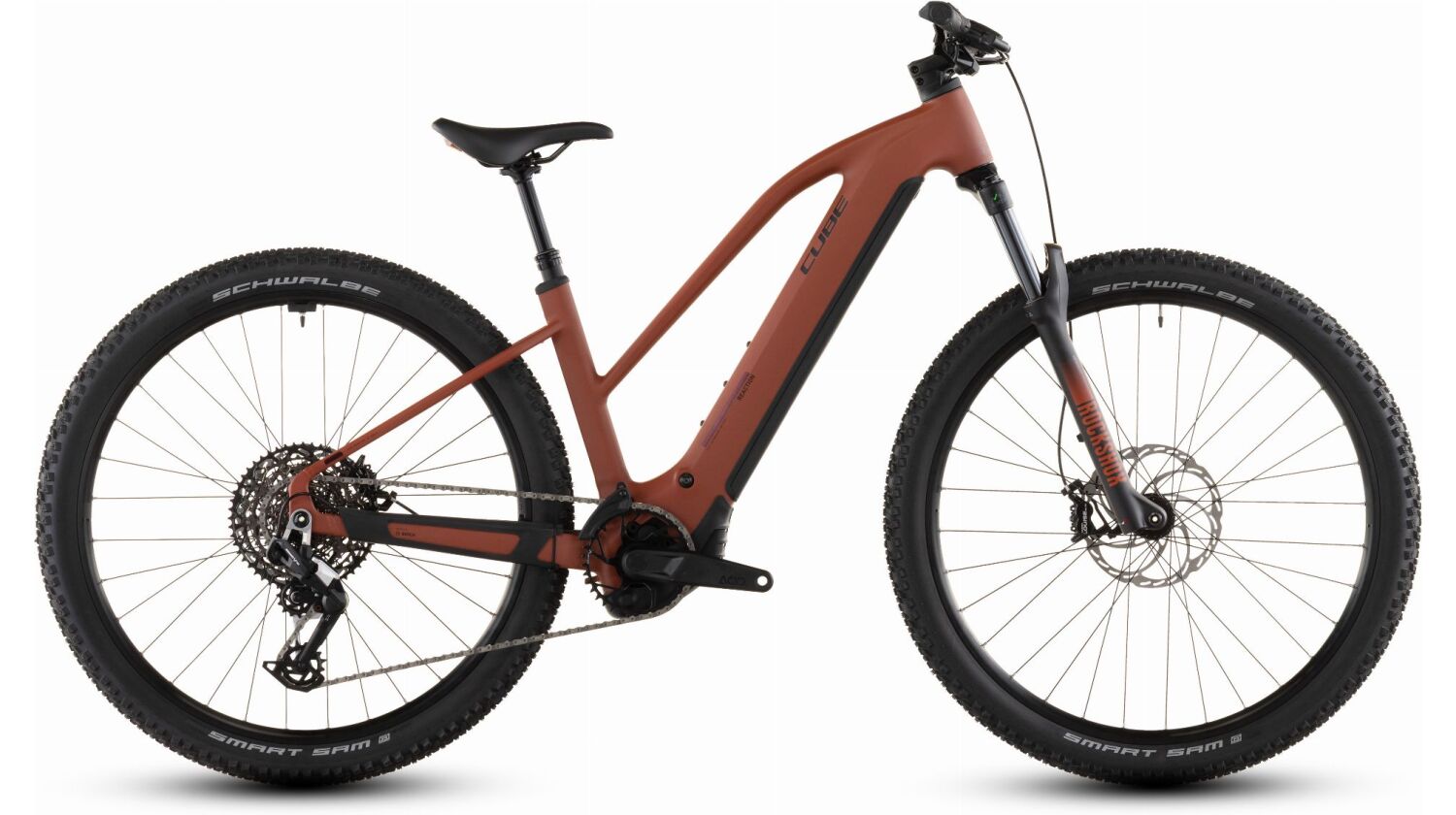 Cube Reaction Hybrid Race 800 Wh E-Bike Hardtail Trapeze amber´n´black