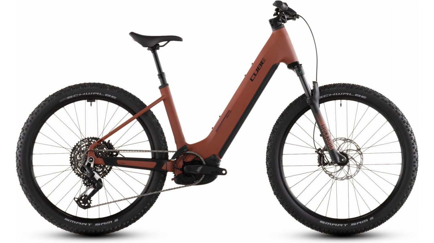 Cube Reaction Hybrid Race 800 Wh E-Bike Hardtail Easy Entry 27,5" amber´n´black