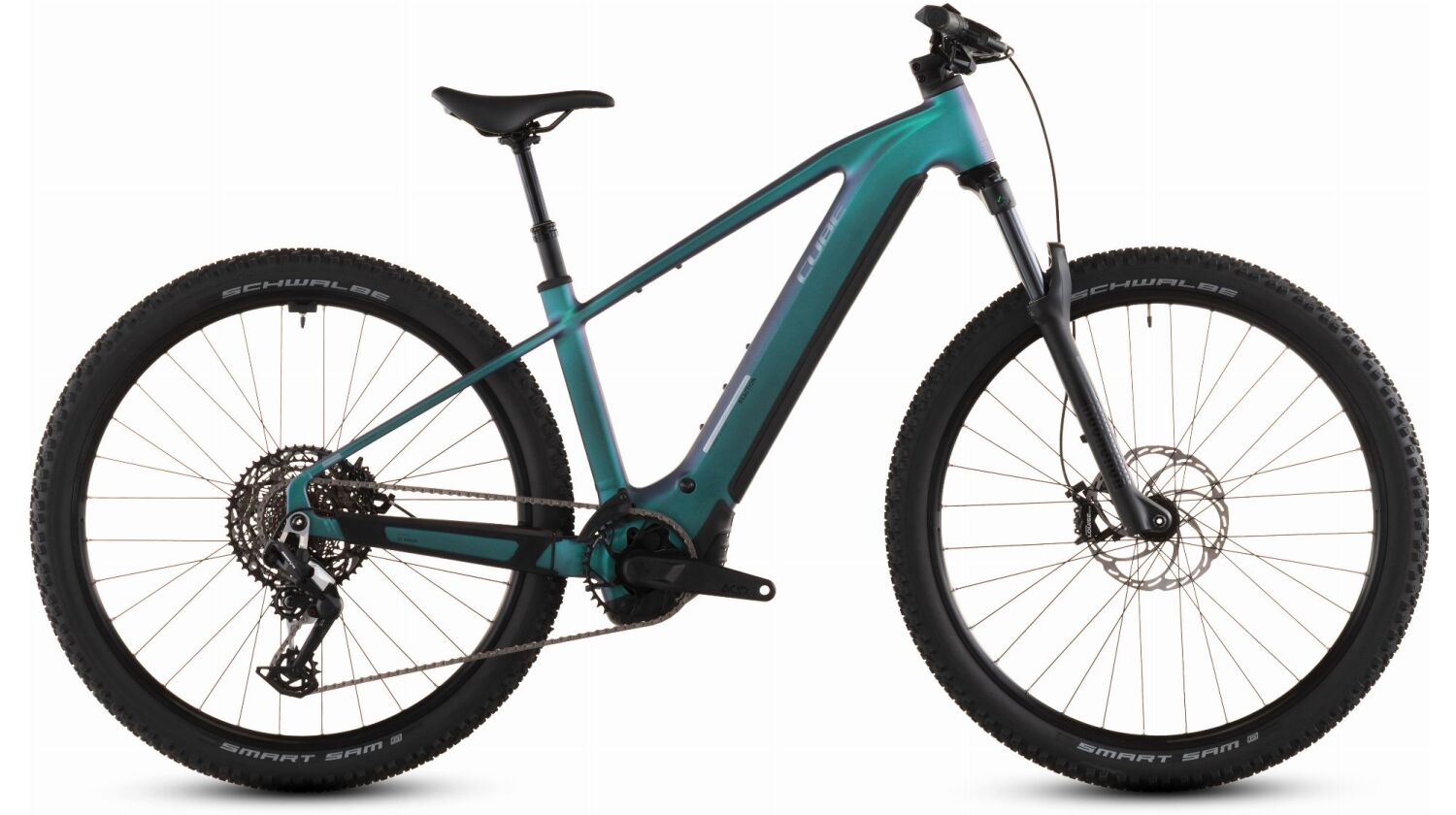 Cube Reaction Hybrid Race 800 Wh E-Bike Hardtail Diamant polarlight´n´prism