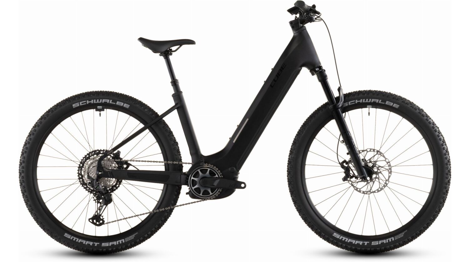 Cube Reaction Hybrid SLX 800 Wh E-Bike Hardtail Easy Entry 27,5" silverdust´n´chrome