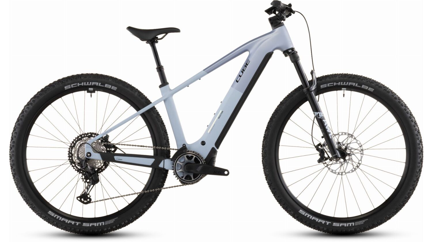 Cube Reaction Hybrid SLX 800 Wh E-Bike Hardtail Diamant gauzegrey´n´iceblue