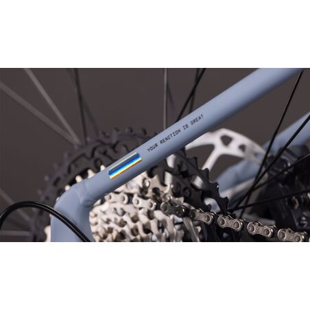 Cube Reaction Hybrid SLX 800 Wh E-Bike Hardtail Diamant gauzegrey&acute;n&acute;iceblue