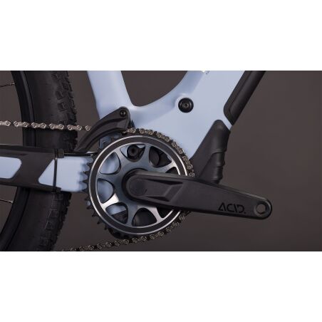 Cube Reaction Hybrid SLX 800 Wh E-Bike Hardtail Trapeze gauzegrey&acute;n&acute;iceblue