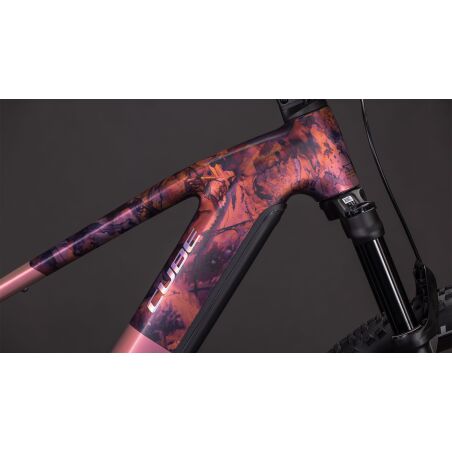 Cube Reaction Hybrid SLX 800 Wh E-Bike Hardtail Diamant shiftblush&acute;n&acute;art