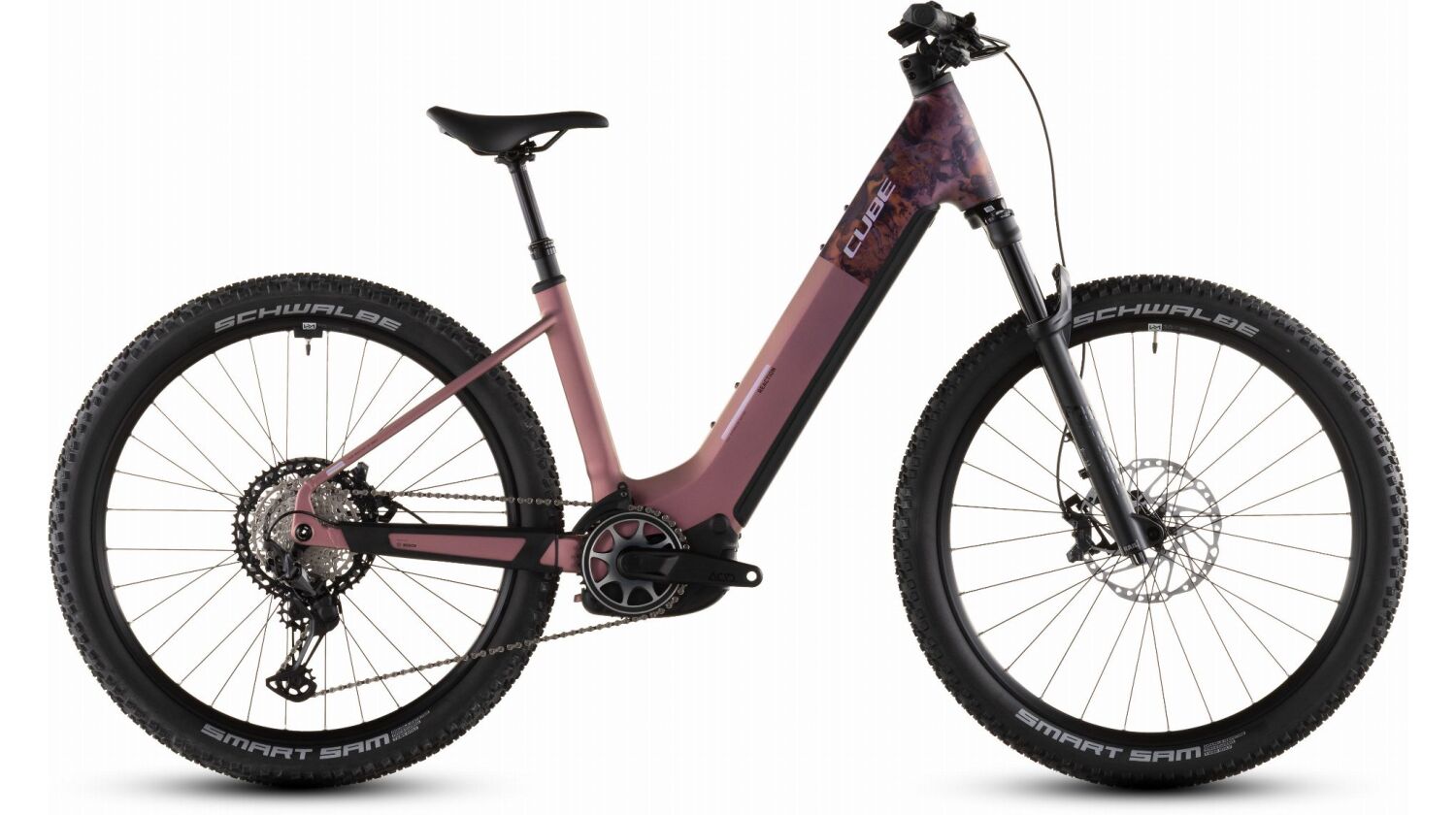 Cube Reaction Hybrid SLX 800 Wh E-Bike Hardtail Easy Entry 27,5" shiftblush´n´art