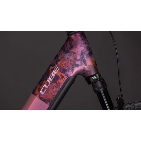 Cube Reaction Hybrid SLX 800 Wh E-Bike Hardtail Easy Entry 27,5" shiftblush&acute;n&acute;art