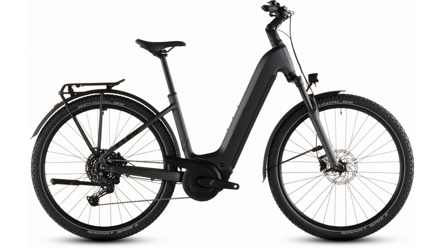 Cube Nuride Hybrid Performance 600 Wh E-Bike Easy Entry 28" slapgrey´n´black