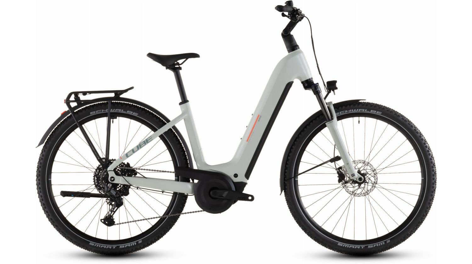 Cube Nuride Hybrid Performance 600 Wh E-Bike Easy Entry 28" desertstone´n´grey